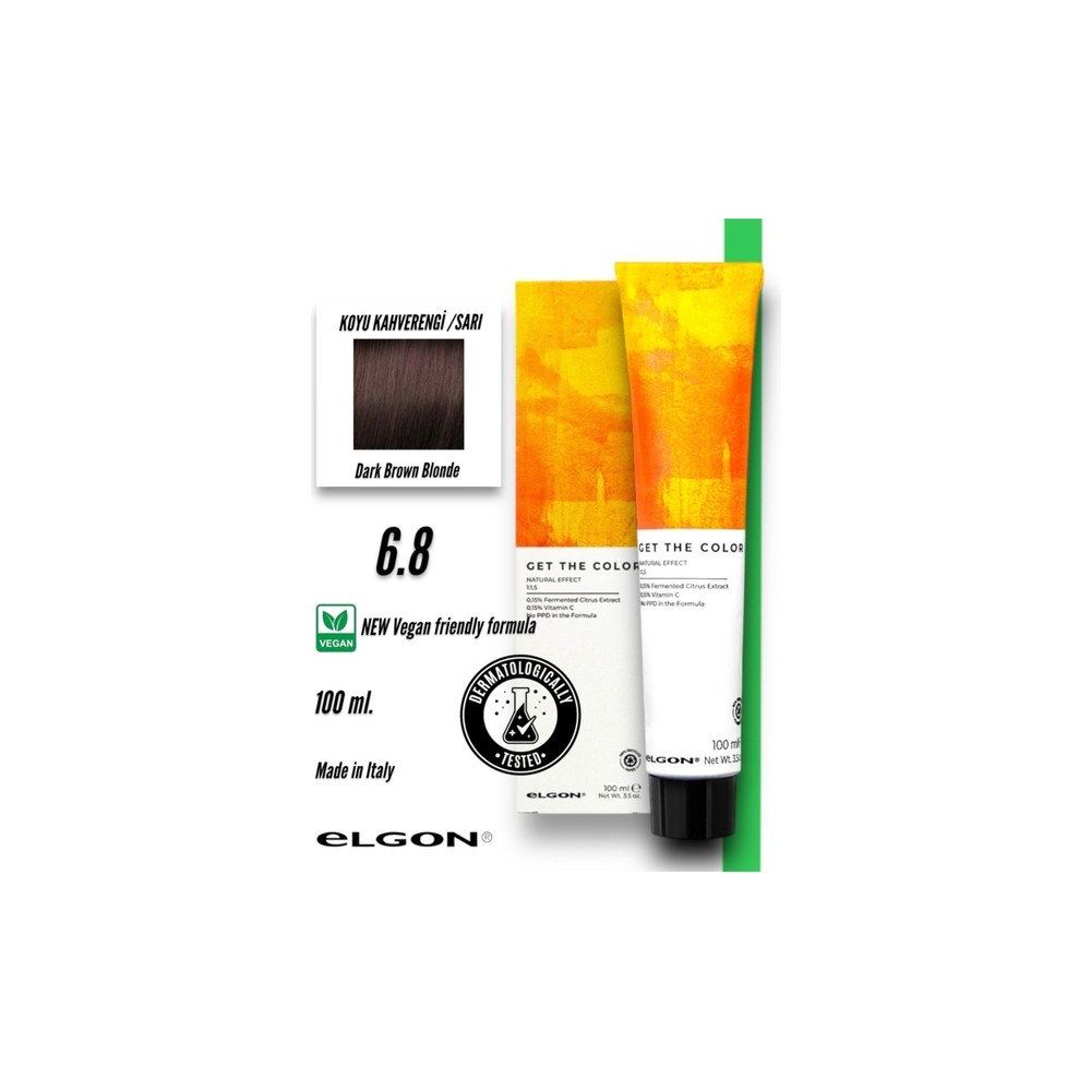 Elgon Get The Color 6.8 Profesyonel Oksidansız 100 ml Saç Boyası