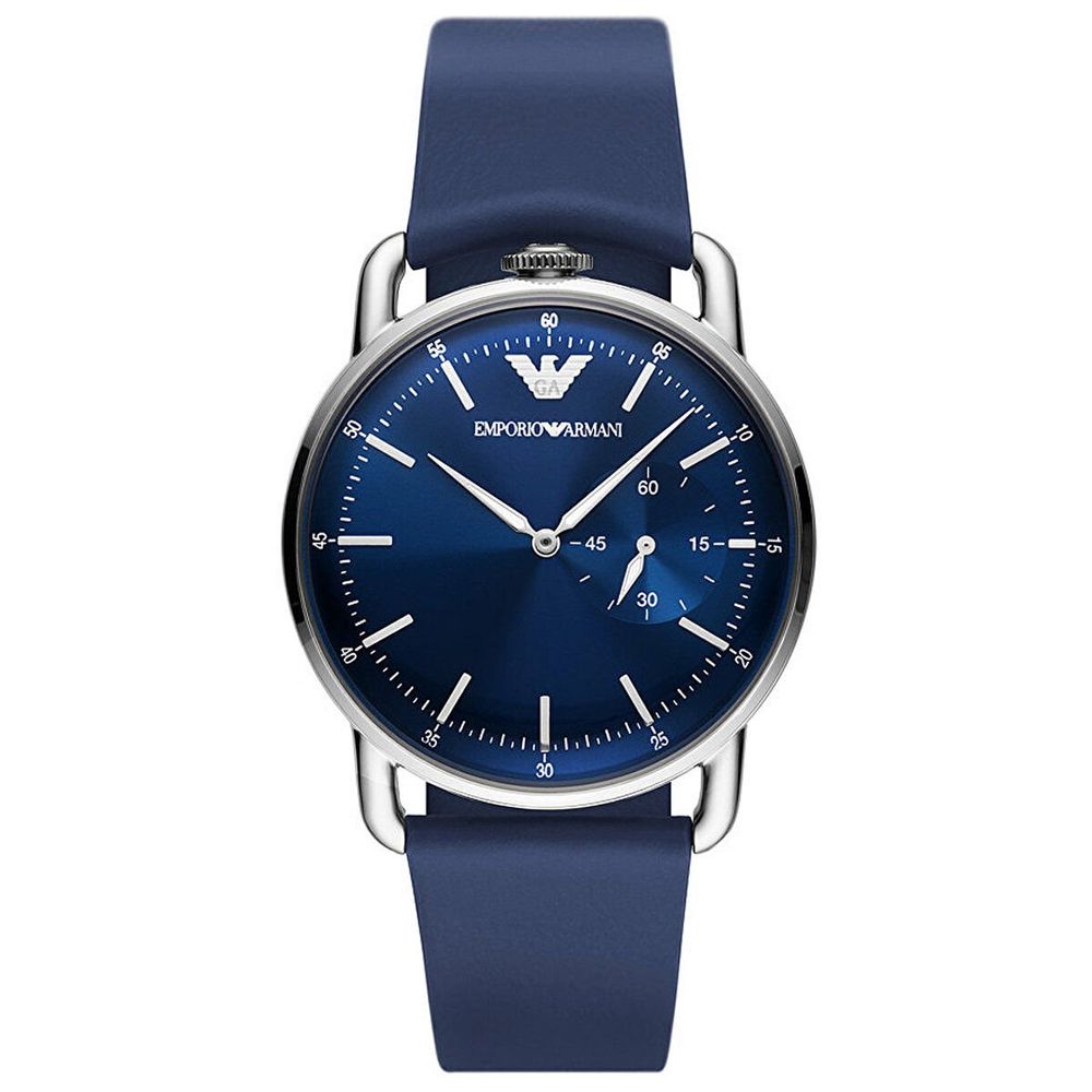 armani navy blue watch