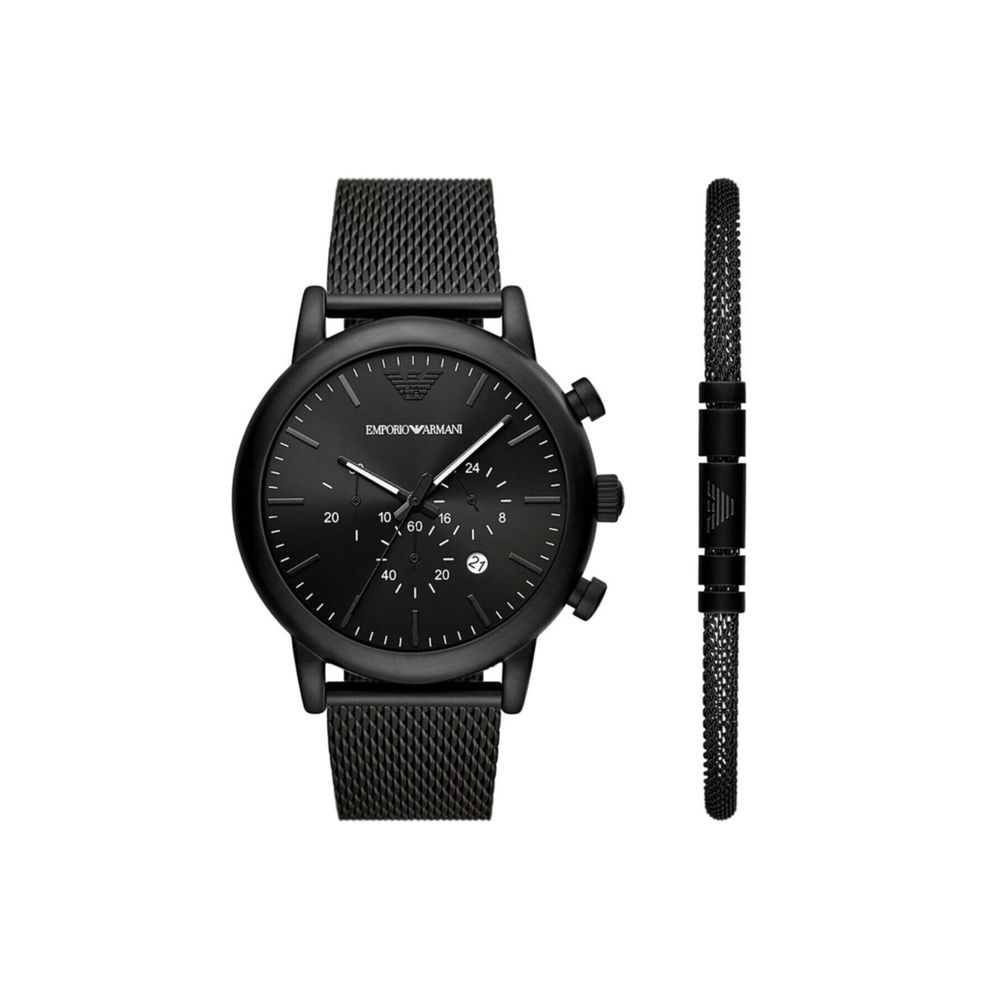 emporio armani black dial