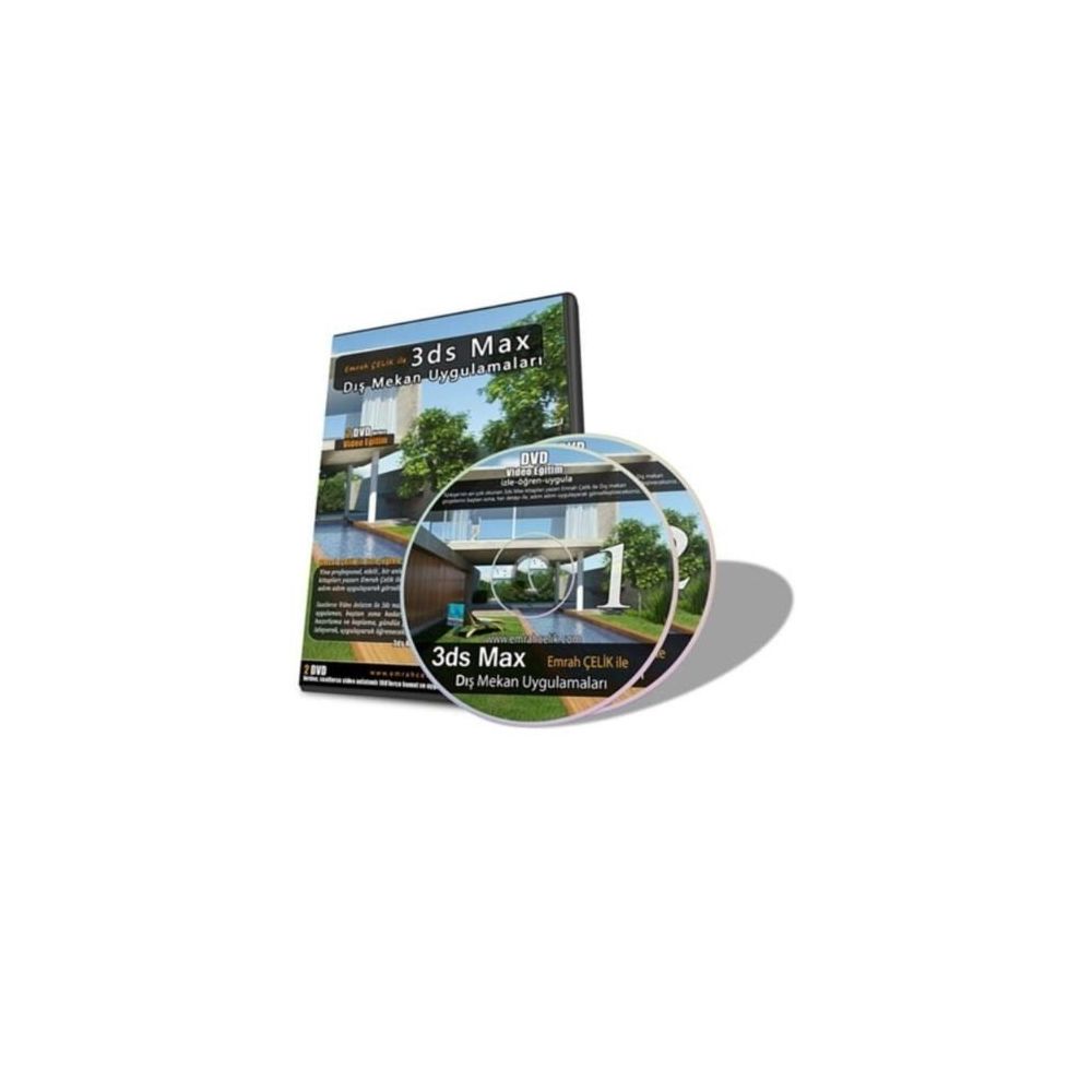 EMRAH ÇELİK ILE 3DS MAX DIŞ MEKAN UYGULAMALARI (2 ADET DVD) - EMRAH ÇELİK