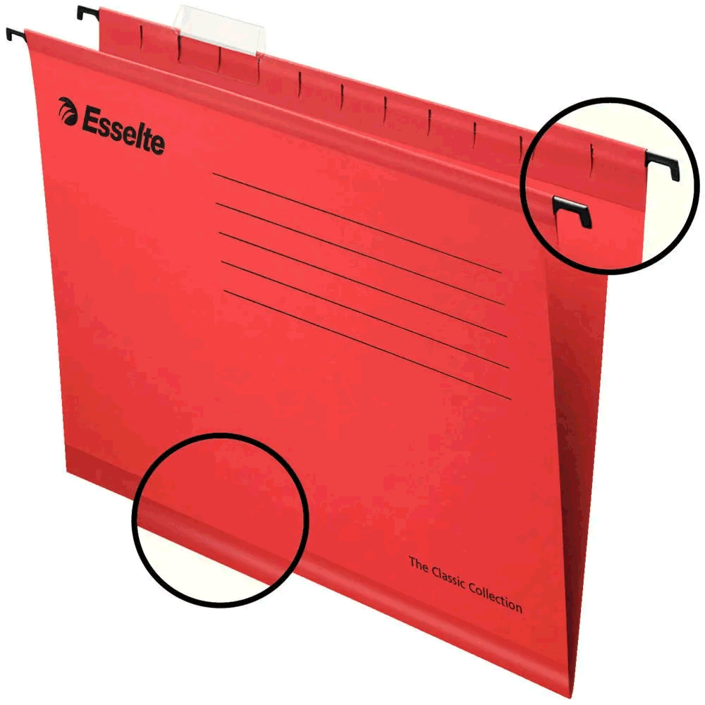 Esselte 90316 Askılı Kırmızı 25'li Pendaflex Dosya Fiyatları
