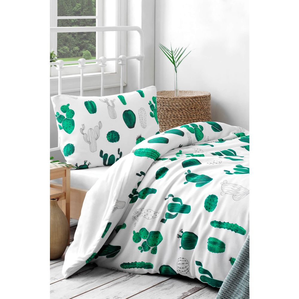 Ev Home Ep 017386 Kaktus Yesil Tek Kisilik Nevresim Takimi Fiyatlari