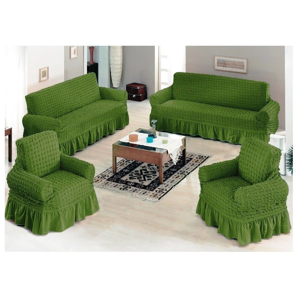 Evory Home Burumcuk Maxi Yesil 3 3 1 1 Koltuk Ortusu En Uygun Fiyatlar