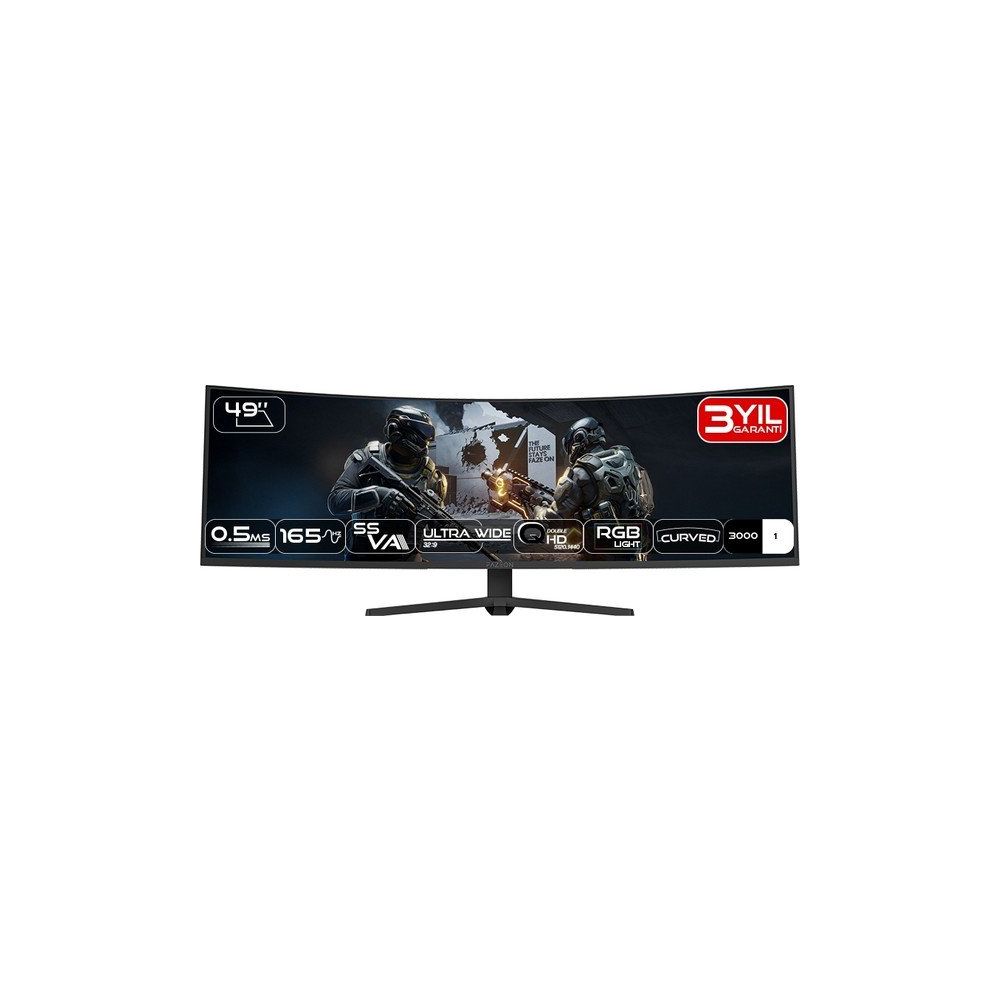 Fazeon X49F165DQP 49 inç 165Hz 0.5ms VA QHD Oyuncu Monitörü