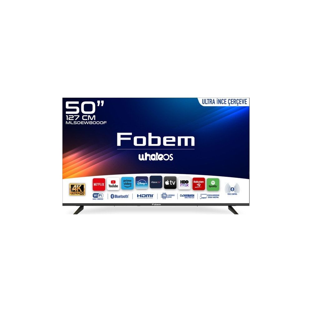 Fobem ML50EW8000F 50 inç 127 Ekran 4K Ultra HD Whale OS LED TV