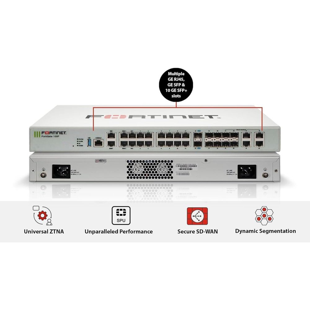 Fortinet Fortigate FG-100F-BDL-950-12 1 Yllık Lisans Firewall