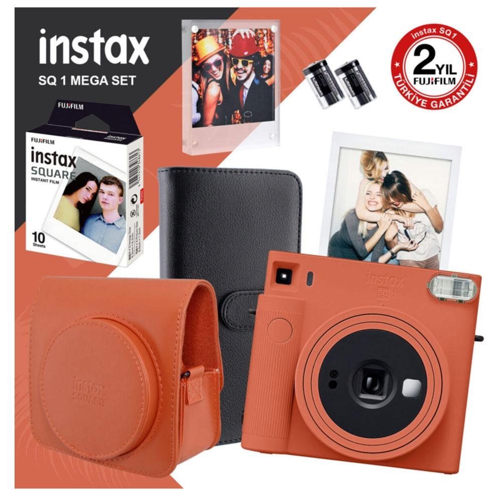Fujifilm Instax SQ1 Terracotta Turuncu Mega Fotoğraf Makinesi ve Hediye Seti