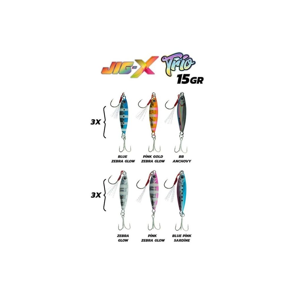 Fujin Jig-x Trio 15 gr TR1 3'lü Micro Jig Fiyatları