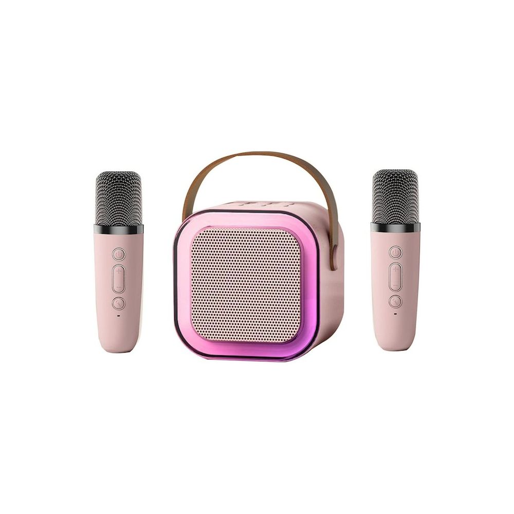 Gajeena K12 Karaoke Sistemi İkili Kablosuz Mikrofon Taşınabilir Bluetooth Hoparlör