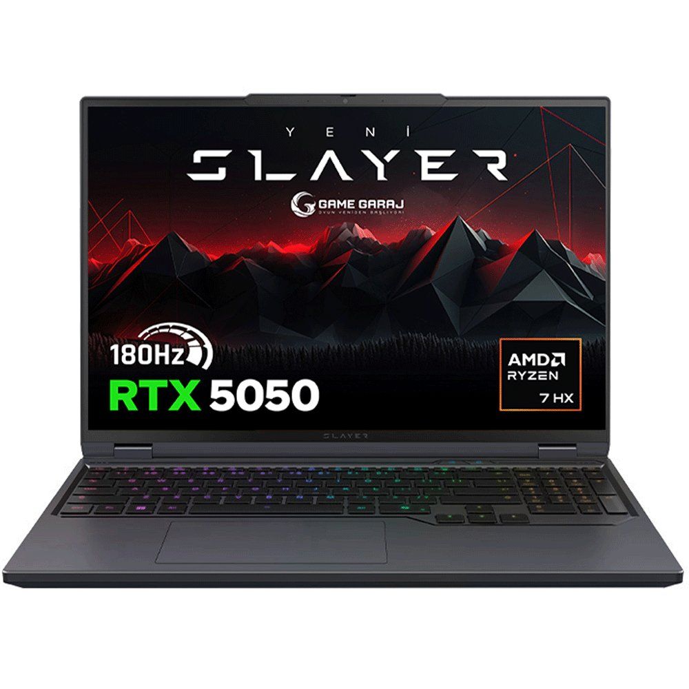 Game Garaj Slayer R7T-5050 C1 Ryzen 7 8840HX 16GB RAM 1TB SSD RTX 5050 FreeDOS 16 inç Oyun Bilgisayarı