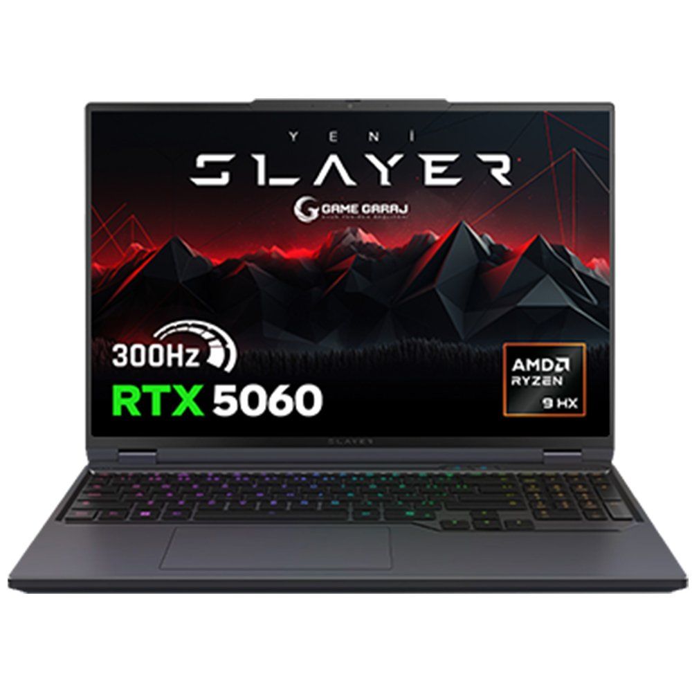 Game Garaj Slayer R9T-5060 C8 Ryzen 9 8945HX 16GB RAM 500GB SSD RTX 5060 FreeDOS 16 inç Oyun Bilgisayarı