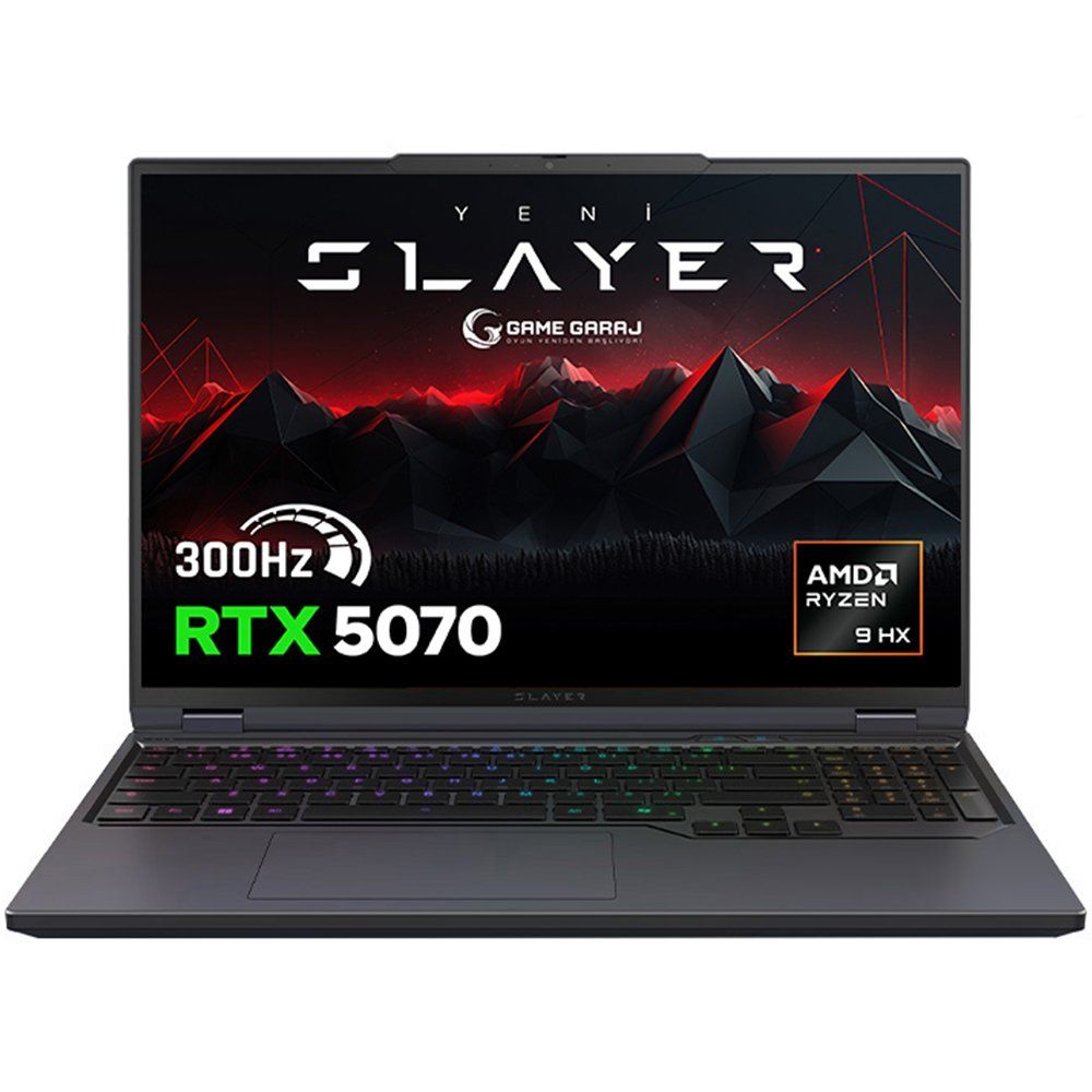 Game Garaj Slayer R9T-5070 C2 Ryzen 9 8945HX 32GB RAM 2TB SSD RTX 5070 FreeDOS 16 inç Oyun Bilgisayarı