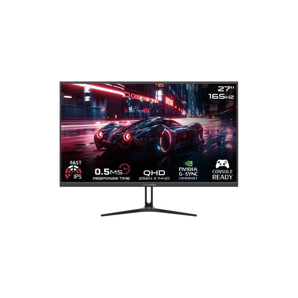 Gameon Pro GOAE27QHD165IPS Siyah 27 inç 165Hz 0.5ms QHD PS5 Destekli Oyuncu Monitörü