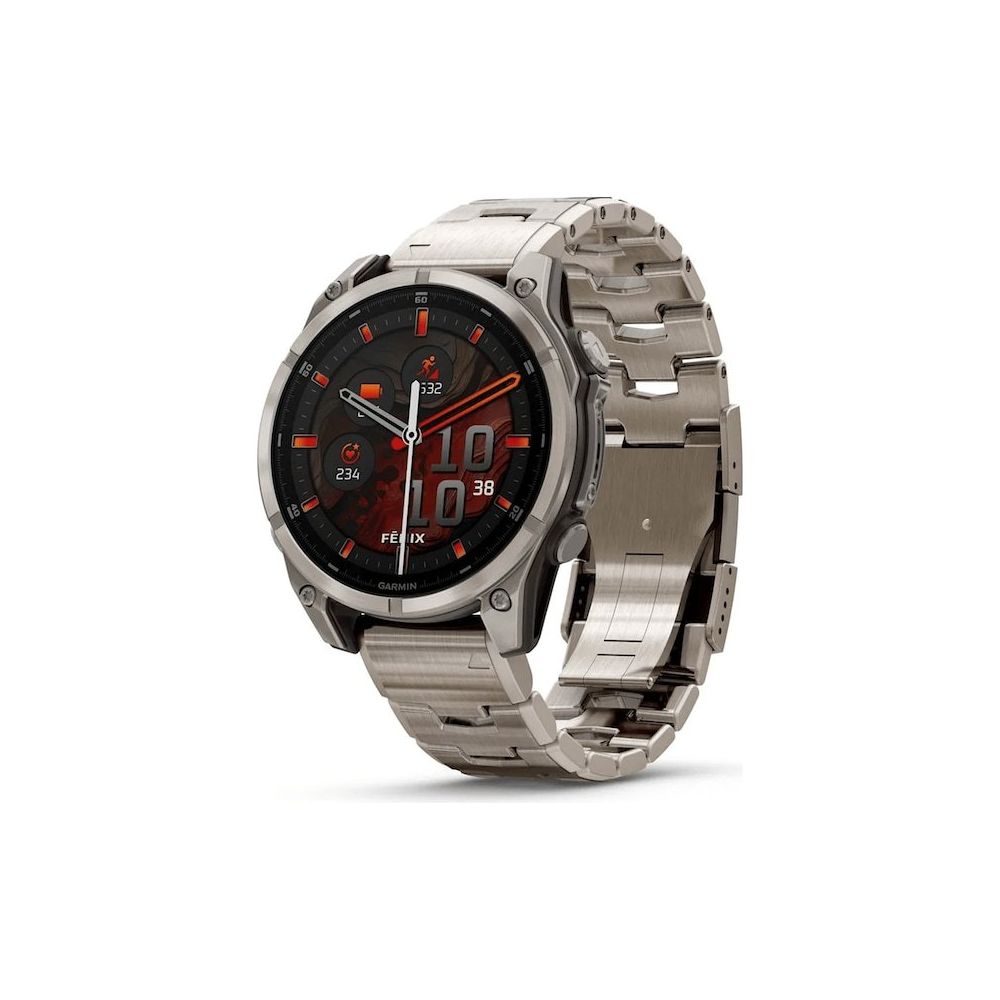 Garmin Fenix 8 47 mm Amoled Sapphire Titanyum Vented Akıllı Saat