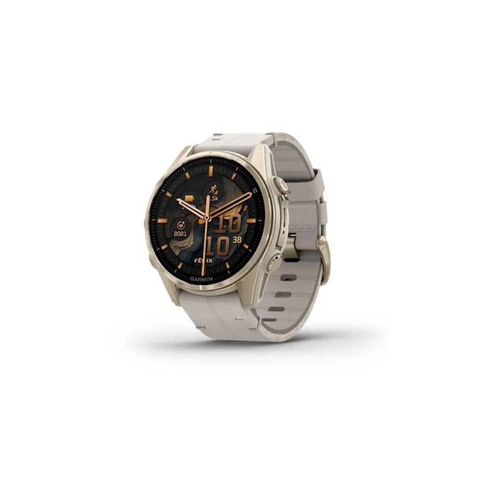 Garmin Fenix 8 Amoled Sapphire Soft Gold 43 mm Kireçtaşı Akıllı Saat