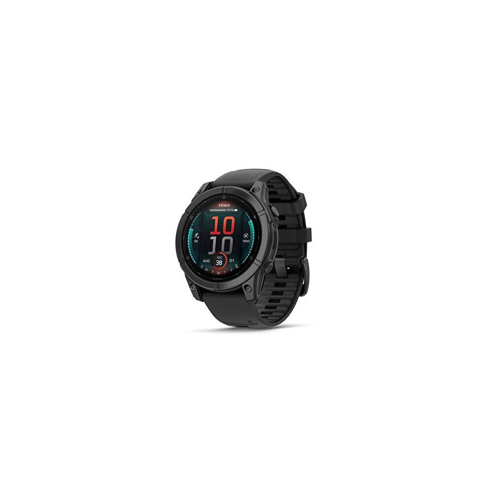 Garmin Fenix E Amoled Slate Gri 47 mm Siyah Akıllı Saat