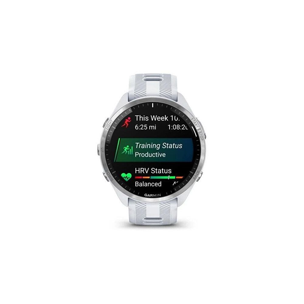 Garmin Forerunner 965 Titanyum Beyaz Gri Akıllı Saat