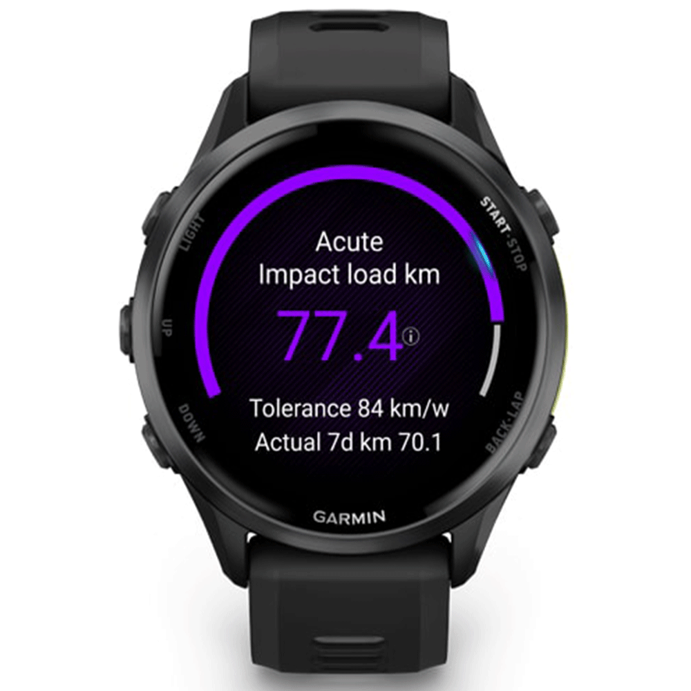 Garmin Forerunner 970 Karbon Gri Dlc Titanyum Siyah Gri Akıllı Saat