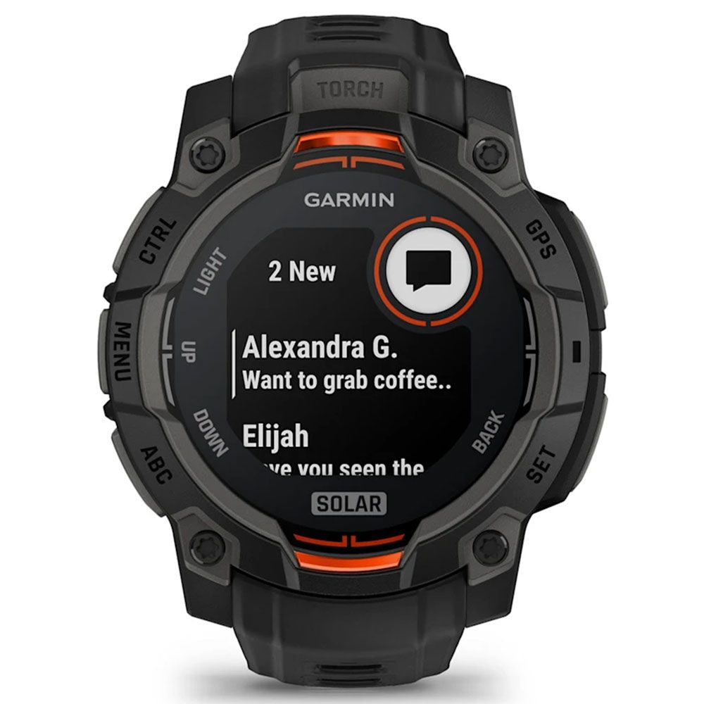 Garmin Instinct 3 45 mm Solar Siyah Akıllı Saat