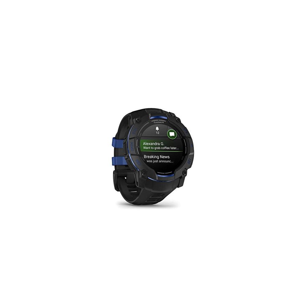 Garmin Instinct 3 50 mm Amoled Mavi Siyah Akıllı Saat