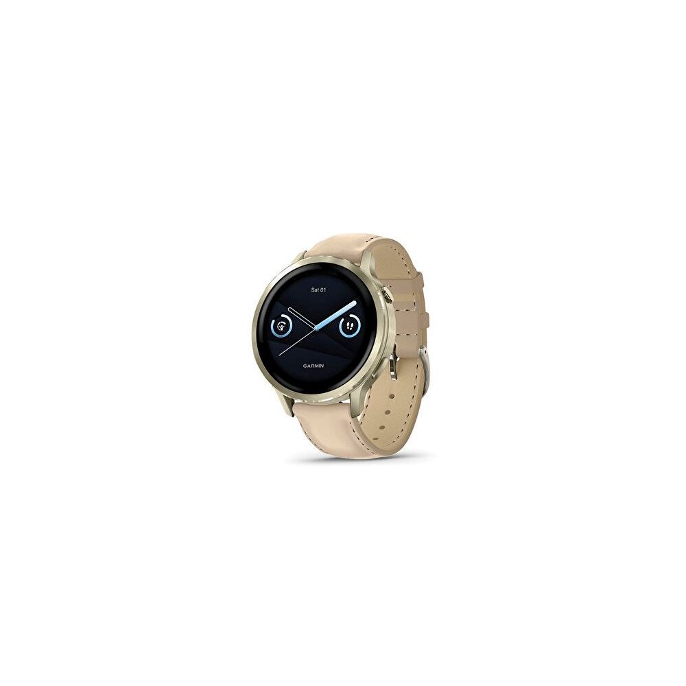 Garmin Venu 4 41 mm Deri Lunar Gold Akıllı Saat