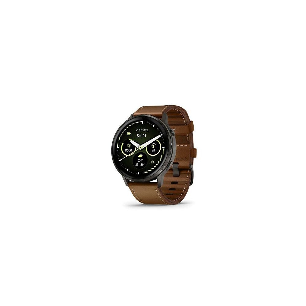 Garmin Venu 4 45 mm Deri Kahverengi Akıllı Saat