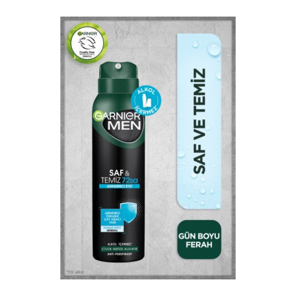 Garnier Erkek Sprey Saf ve Temiz Aerosol 150 ml Deodorant Fiyatları