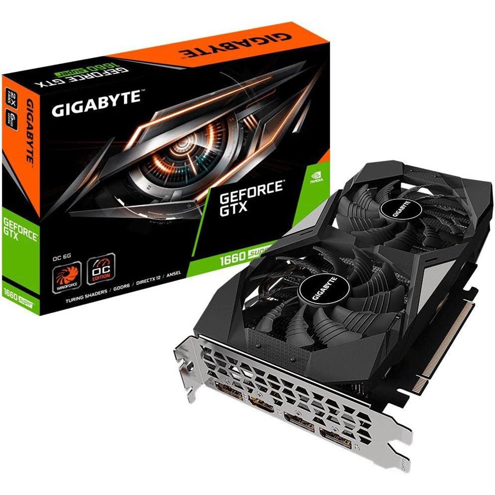 GeForce GTX 1660 super ジャンク Gigabyte GTX 1660 Super 6G GDDR6 192 Bit GV-N166SOC-6GD Ekran