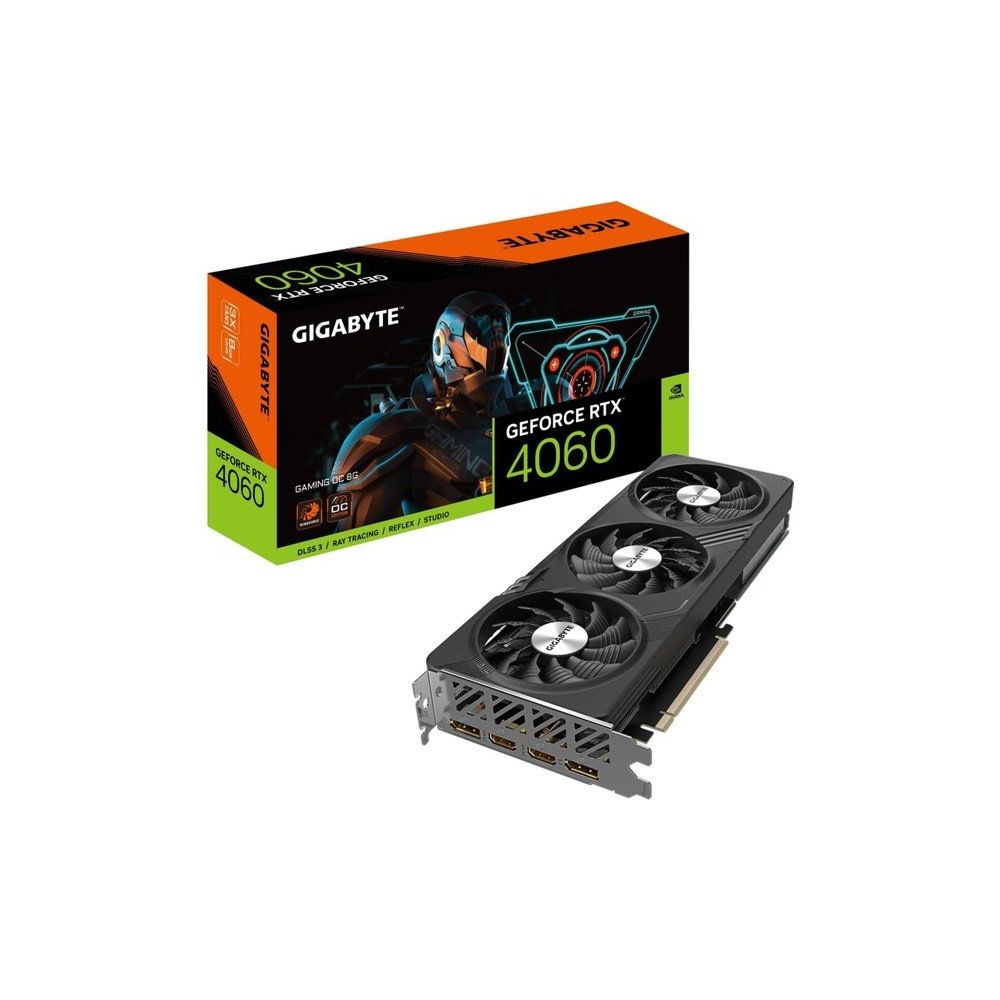 Gigabyte GeForce RTX 4060 Gaming OC GV-N4060GAMING OC-8GD 8GB