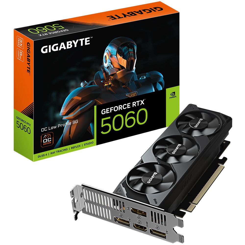 Gigabyte GeForce RTX 5060 OC LP GV-N5060OC-8GL 8GB GDDR7 Ekran