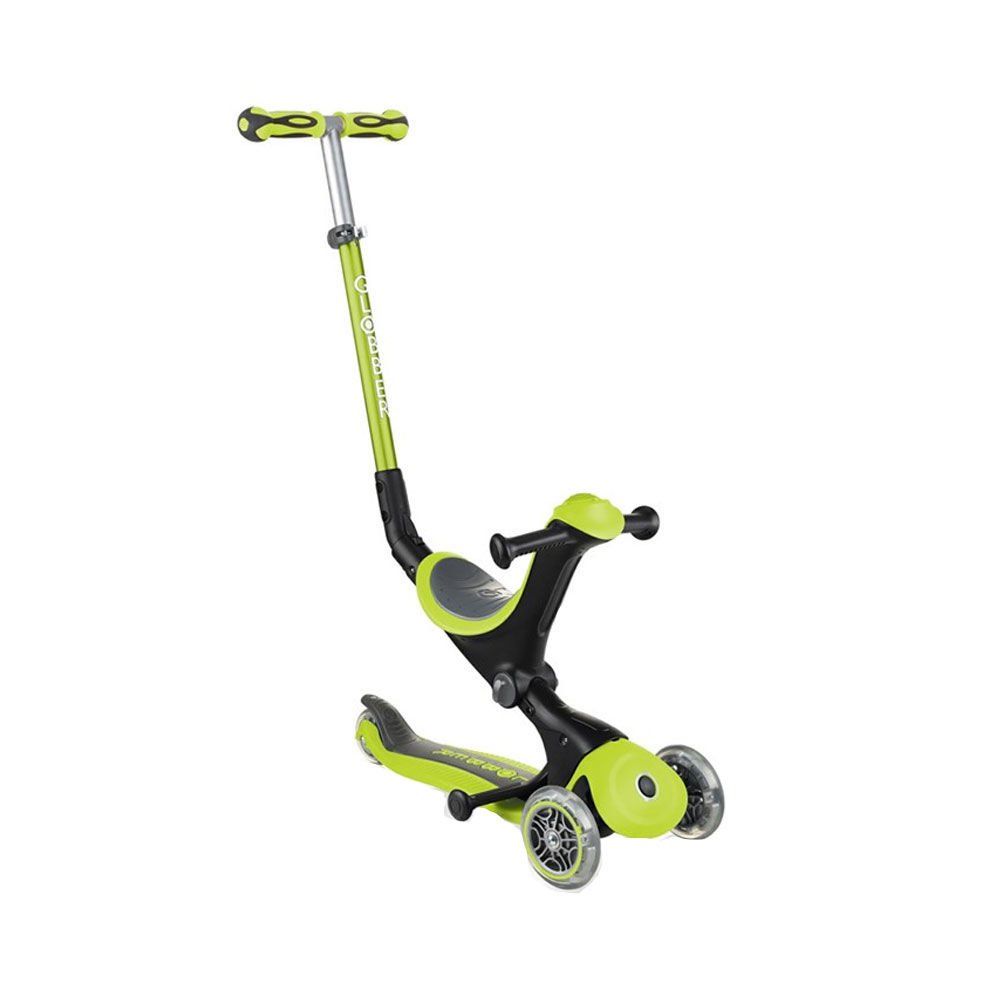 GLOBBER GO-UP DELUXE ミントグリーン Sit-and-Ride Scooter: GO•UP DELUXE LIGHTS – Globber