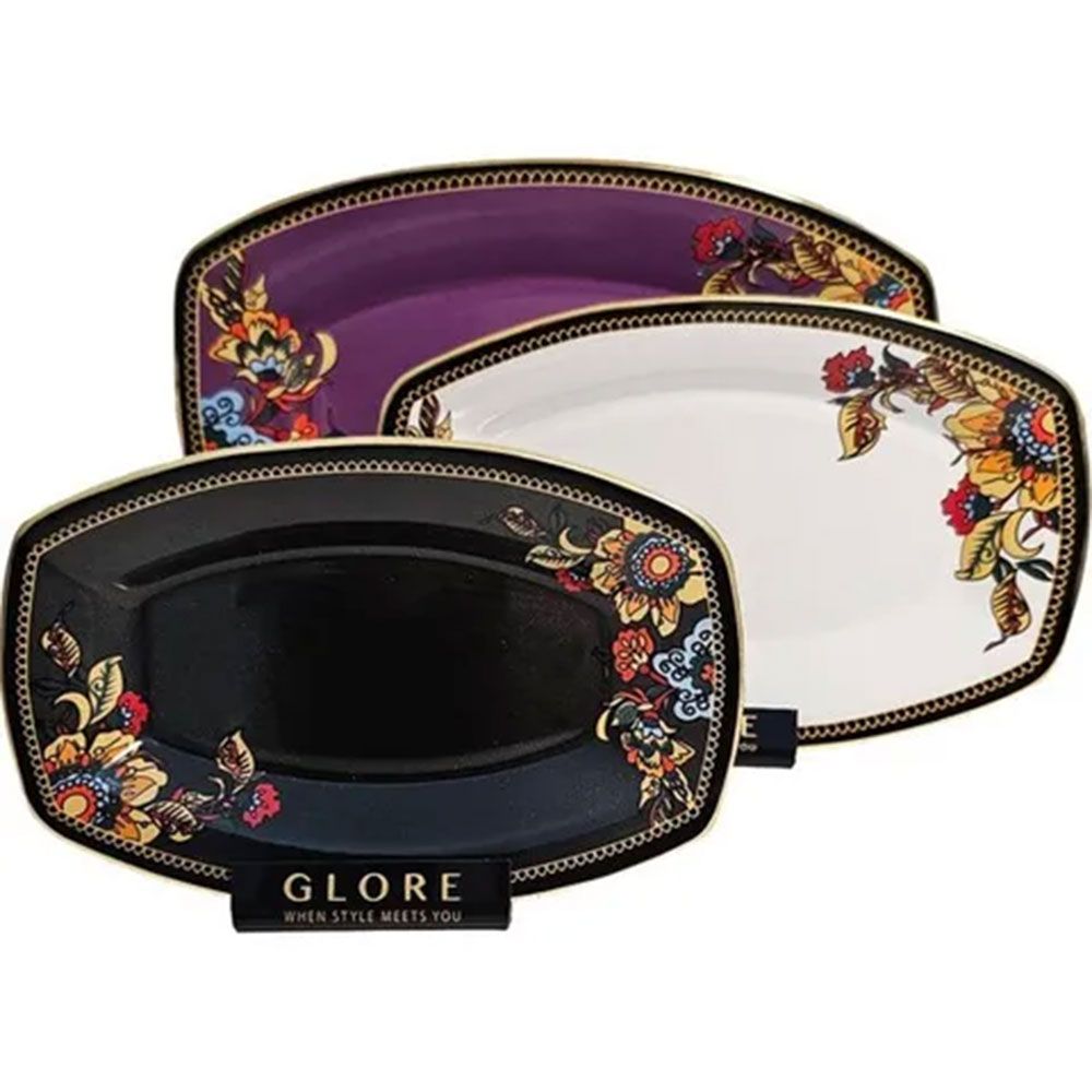 Glore Lorena Altın Yaldızlı Kayık Tabak Seti Fiyatları