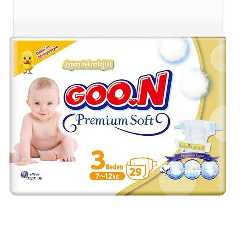 goon premium soft no 3 midi 29 adet 7 12 kg bebek bezi modelleri fiyatlari