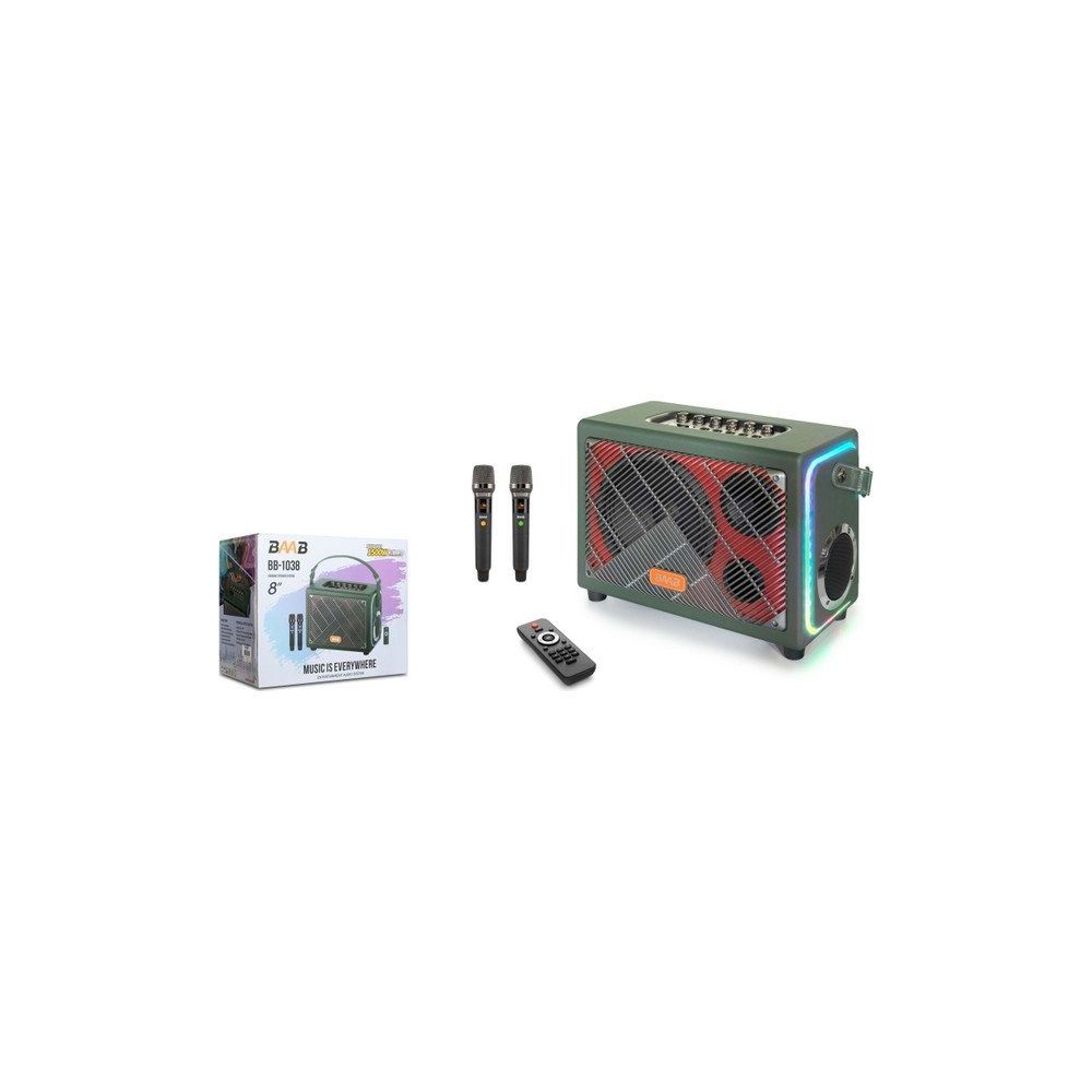 Hadron BB1038 USB TF BT FM AUX 8 inç 1500 W Bluetooth Speaker