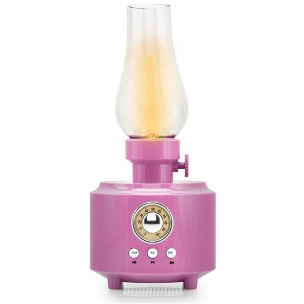Hadron C210 100-100 200 mm Pembe Nostalji Gaz Lambası Bluetooth Speaker