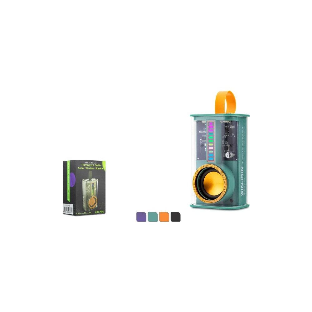 Hadron K07PRO 102x61x47 mm 5 W Yeşil Bluetooth Speaker