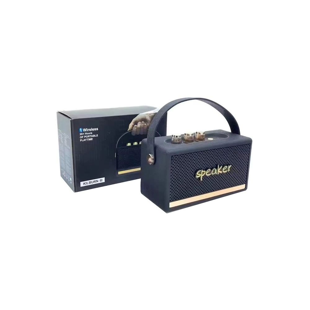 Hadron Kilburn 3 Siyah Nostalji Bluetooth Hoparlör