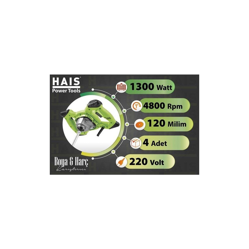 Hais JL1636 Boya ve Harç Karıştırıcı Fiyatları