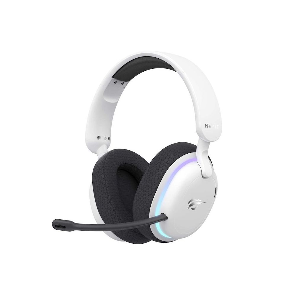 Havit Gamenote Fuxi-H7 Beyaz RGB Kablosuz Gaming Oyuncu Kulaklığı