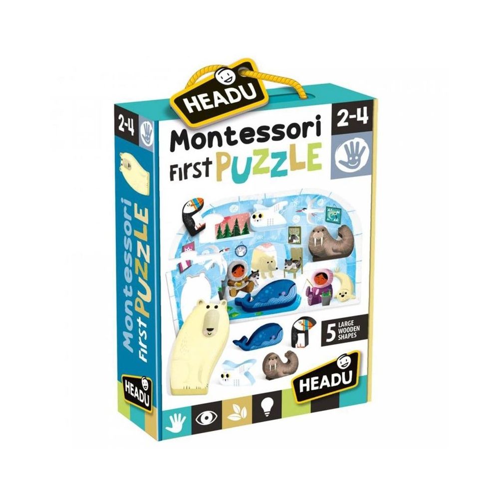 First Puzzle Headu Amazon Headu MU24711 Montessori İlk Kutup