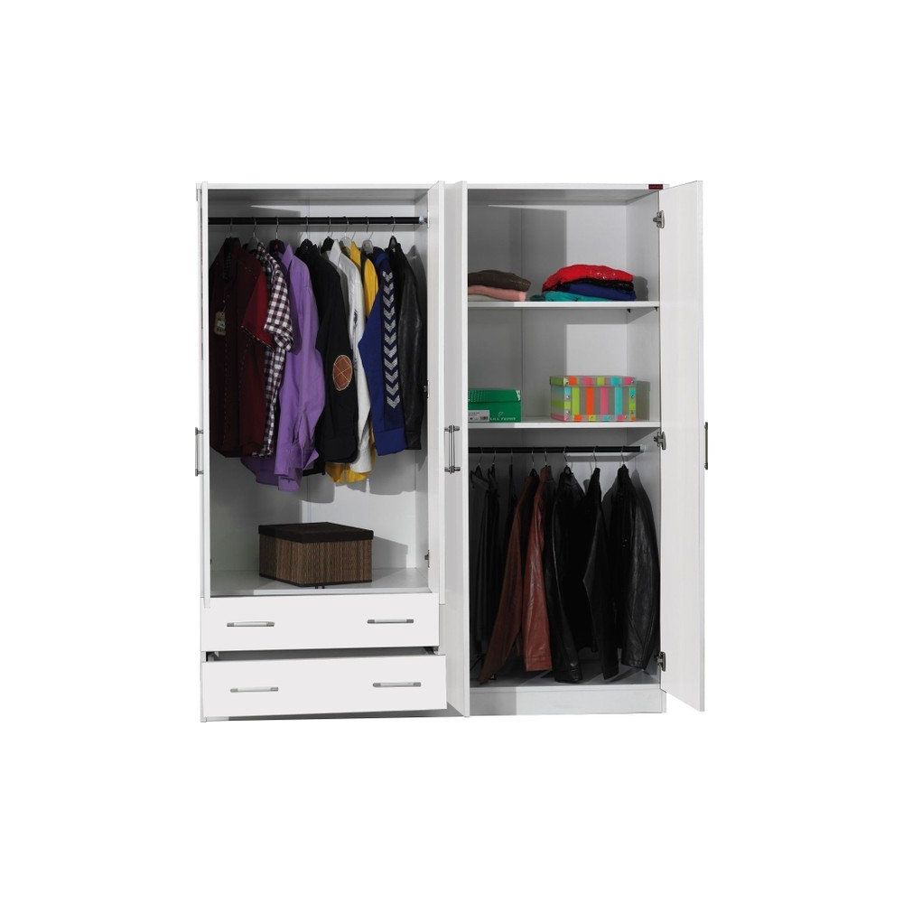 Hepsiburada Home Novado Beyaz 4 Kapakli 2 Cekmeceli Gardirop Fiyatlari