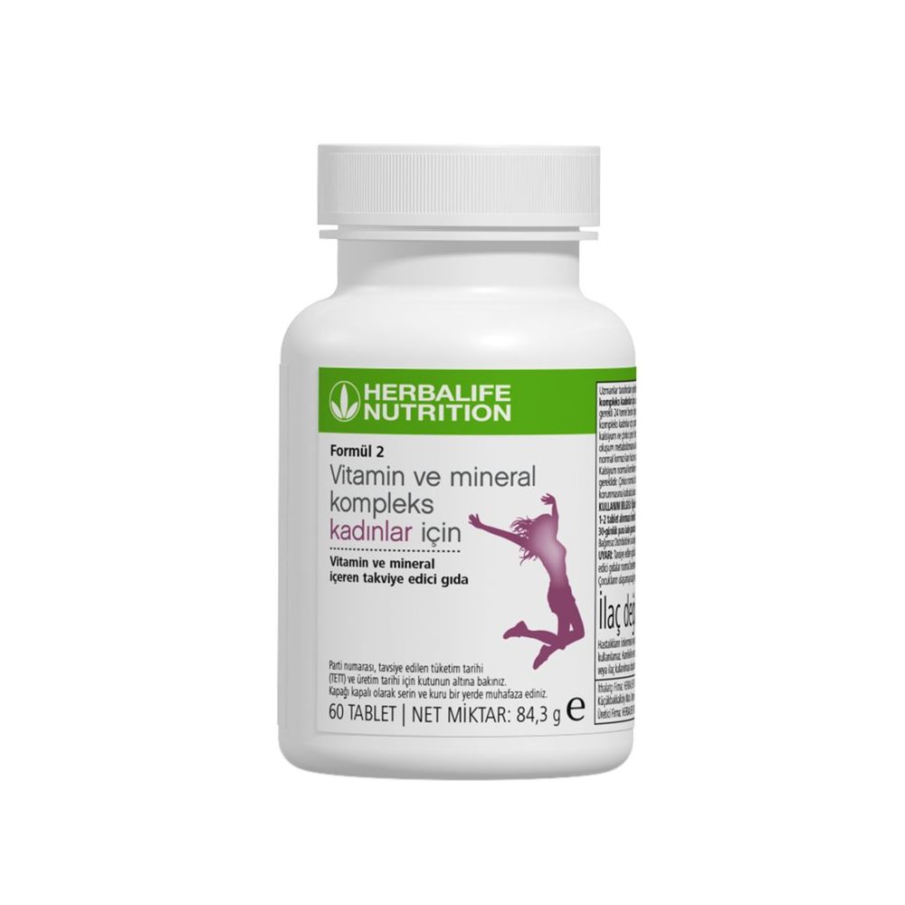 Herbalife Formül 2 Vitamin ve Mineral Kompleks 60 Tablet Kadınlar