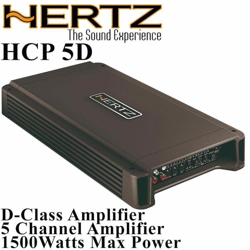 HERTZ HCP 5D 5ch アンプ Hertz HCP 5D 5-channel car amplifier — 50 watts RMS x 4 at 4