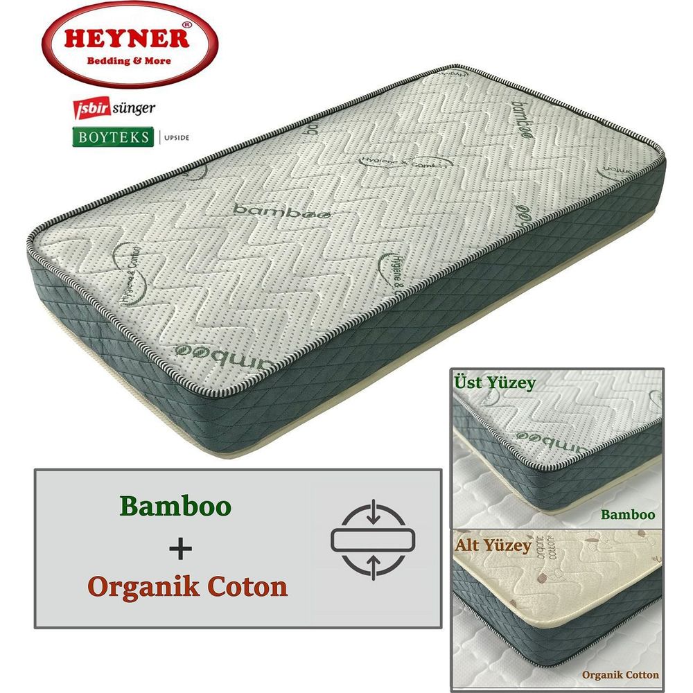 Heyner Bamboo Ortopedik 110x200 Cm Yayli Yatak Fiyatlari