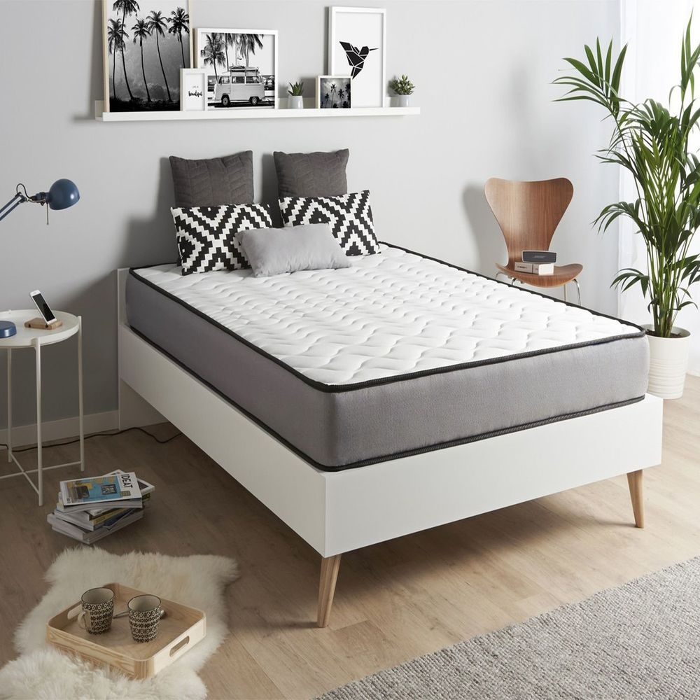 heyner space grey cotton ortopedik yayli 110x190 cm yatak fiyatlari