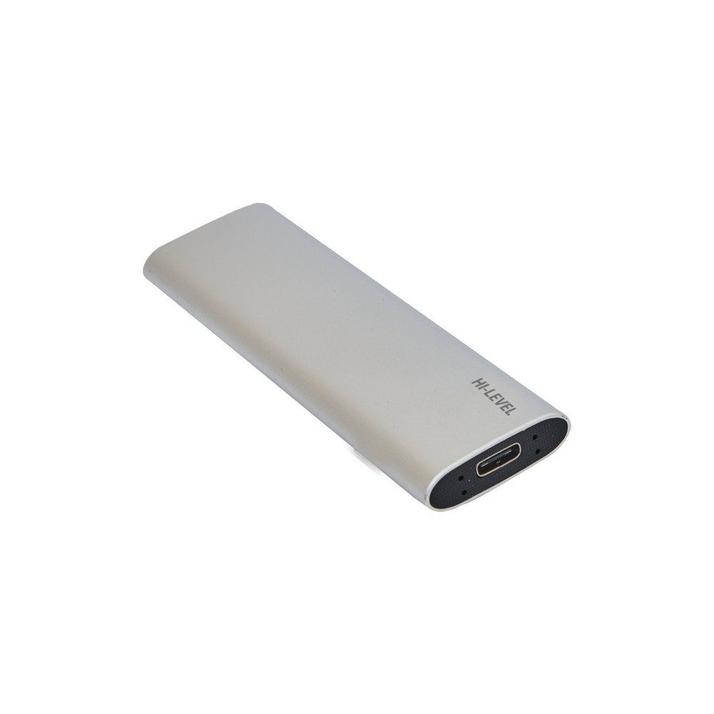 Hi-Level HLV-HSLIM/256 H-Slim 256GB Speed Up To 530MB/S USB 3.2 Gen 2 Type-C Portable Gümüş SSD