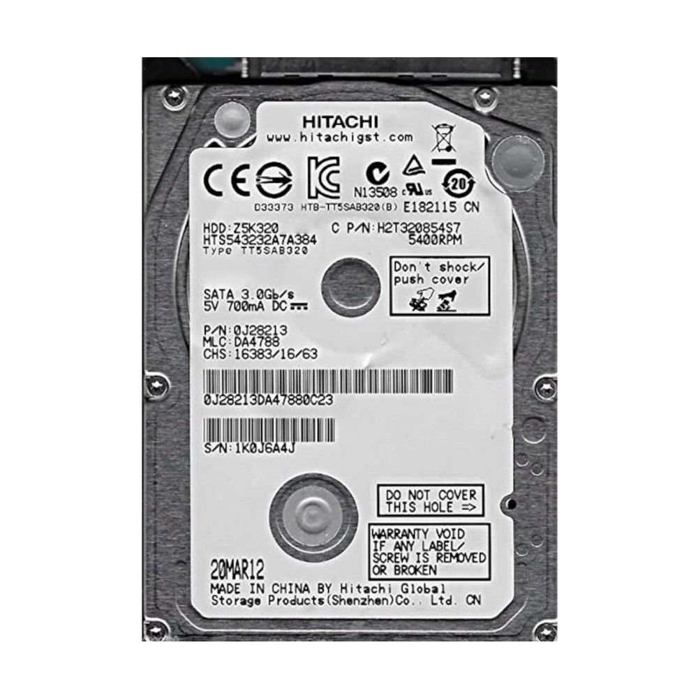 Hitachi Z5K320 SATA3 5400 Rpm 8 MB 2.5'' 250 GB Notebook HDD