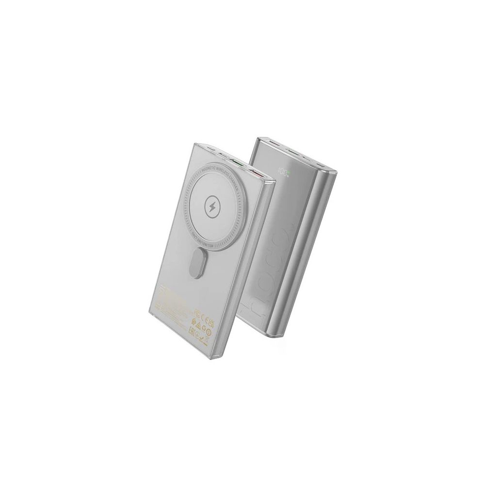 Hoco Q22 Taurus 22.5W Pd 20W Magsafe Gri Dijital Ekranlı Powerbank