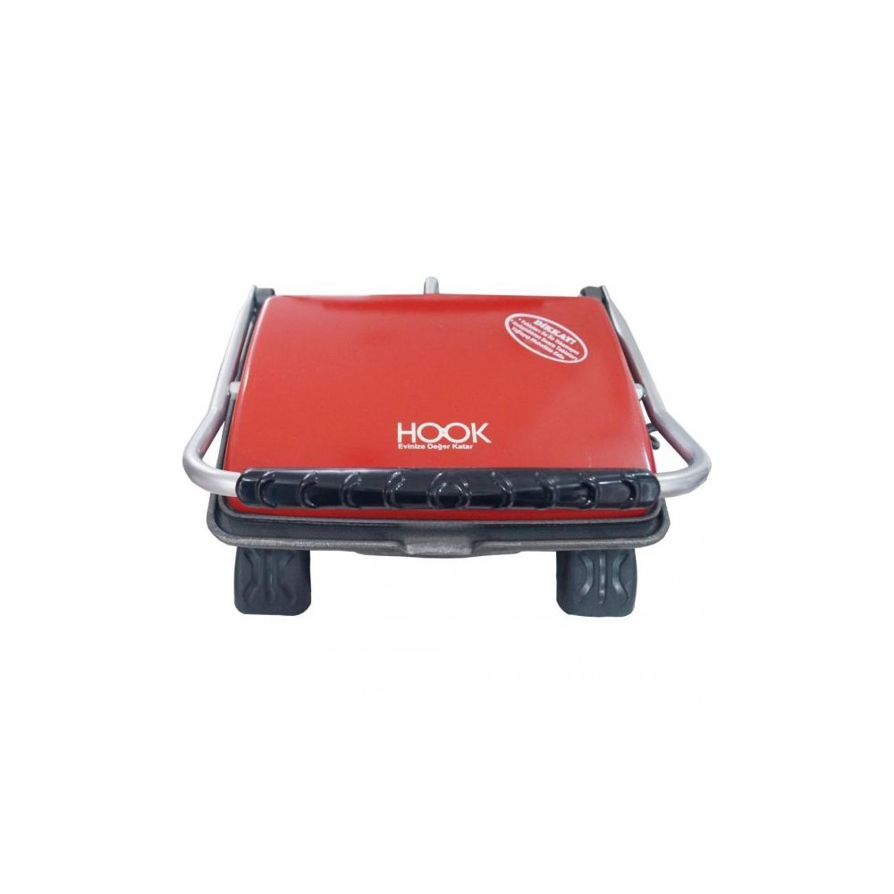 Hook Ev Tipi Organik 1800 W Tek Yonlu Plakali Demir Dokum Izgara Ve Tost Makinesi Kirmizi Fiyatlari