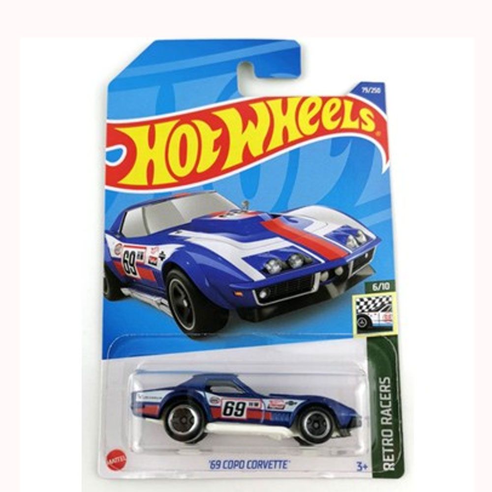 Hot Wheels 69 Copo Corvette Tekli Arabalar 1/64 Ölçek Metal